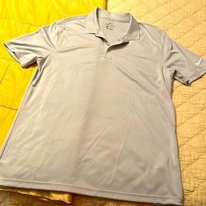 Nike dry-fit golf polo , medium,light gray